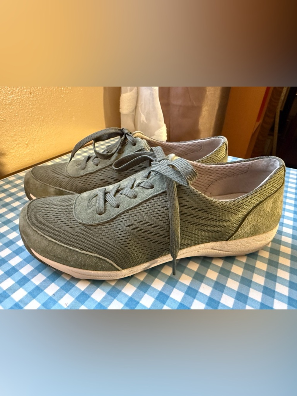 Dansko Women's Hayes Comfort Walking Suede Knit Sneaker Shoes EU 39